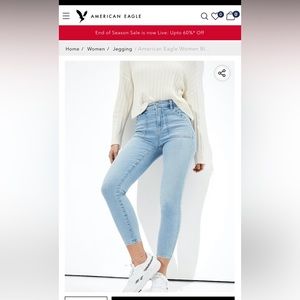 American eagle slight distressed Jeggings
